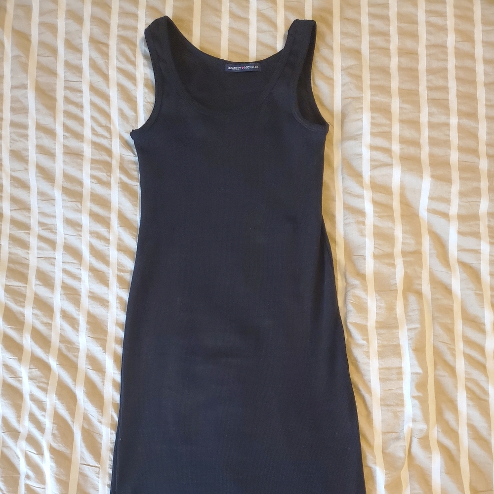 Black midi dress